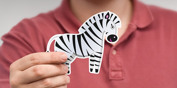 die-cut sticker